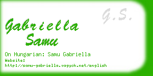 gabriella samu business card